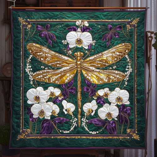 Emerald Orchid Dragonfly LT0810020CL Quilt
