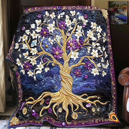 Purple Tree Of Life WY2312054CL Quilt