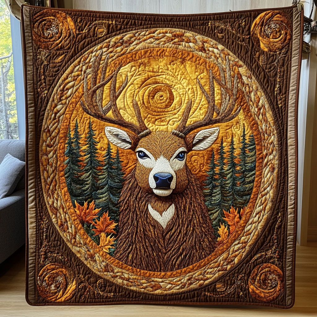 Autumn Forest Stag WY1108001CL Quilt