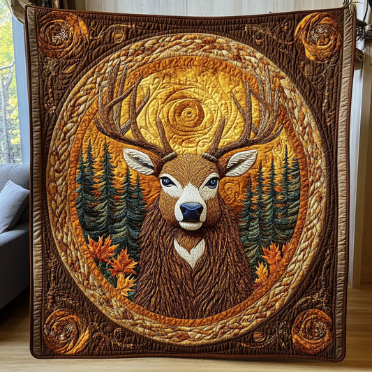 Autumn Forest Stag WY1108001CL Quilt