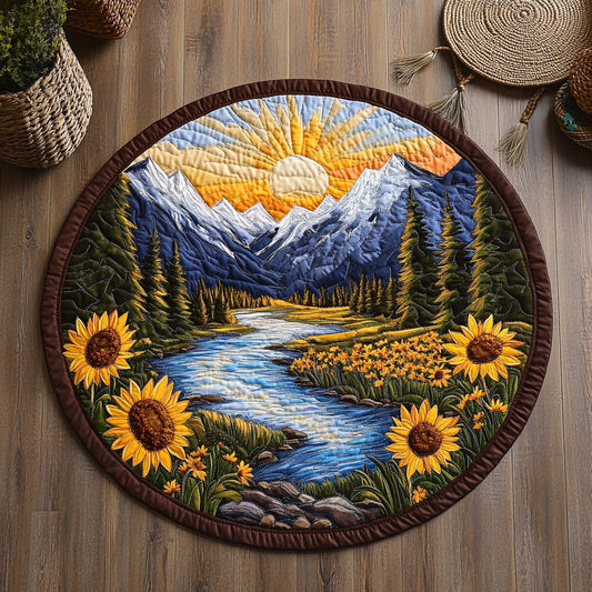Sunflower Valley WY2204033CL Quilted Round Mat
