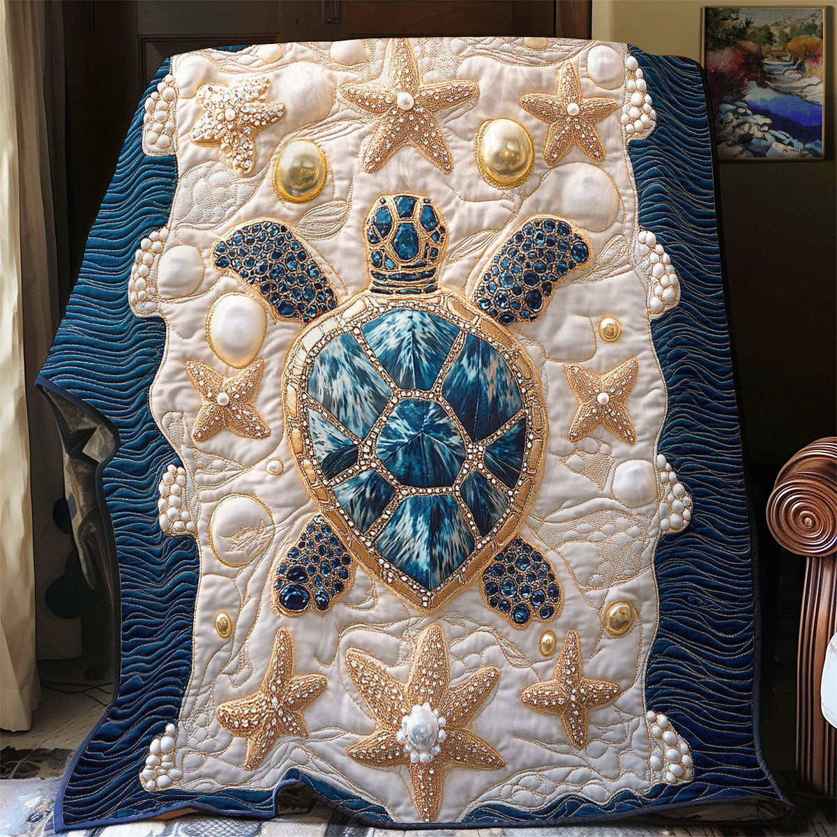 Sparkle Royal Turtle WY2702117CL Quilt