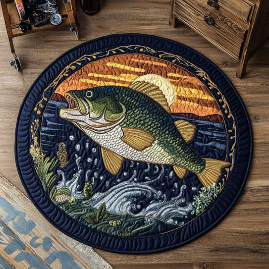 Trophy Bass WN2103054CL Quilted Round Mat