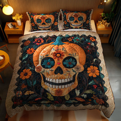 Pumpkin Skull WN2311070CL Duvet Cover Set