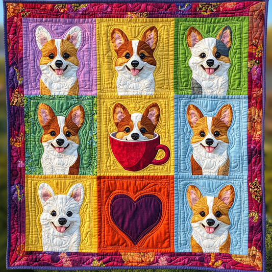 Corgi Bliss YR0701045CL Quilt