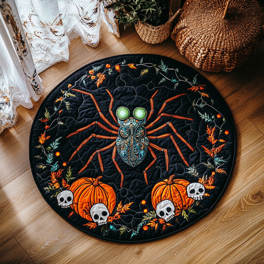 Halloween Lurker WY3006093CL Quilted Round Mat