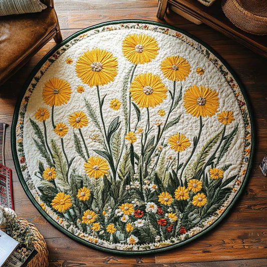 Wild Dandelion WN2904057CL Quilted Round Mat