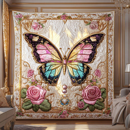 Golden Glow Butterfly WN0509038CL Quilt