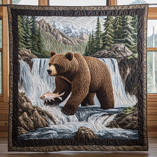 Fishing Bear CW0807018CL Quilt