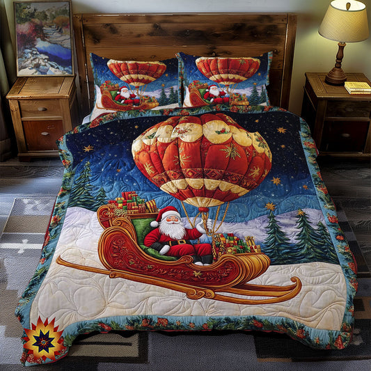 Hot Air Balloon Christmas WY0212052CL Duvet Cover Set