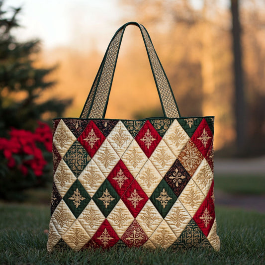 Christmas Patchwork CW2909003CL Quilted Tote Bag