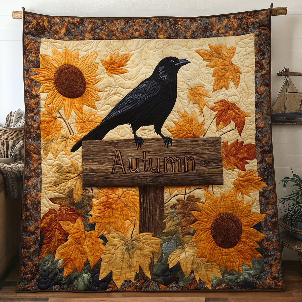 Rustic Crow Perch WN2907085CL Quilt