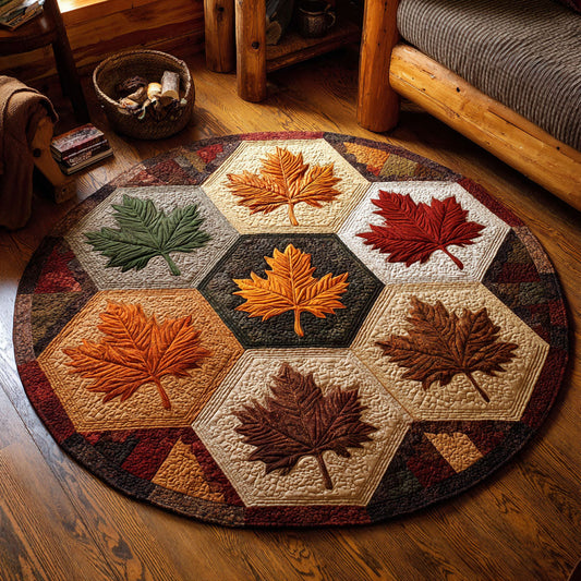 Autumn Serenade CW0808012CL Quilted Round Mat