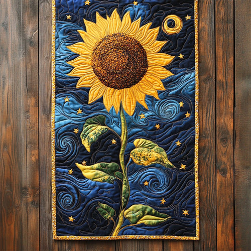 Starry Sunflower WY0905050CL Quilted Table Runner