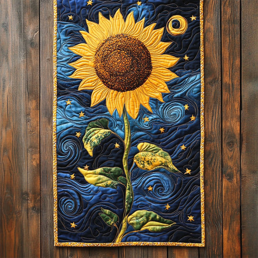 Starry Sunflower WY0905050CL Quilted Table Runner