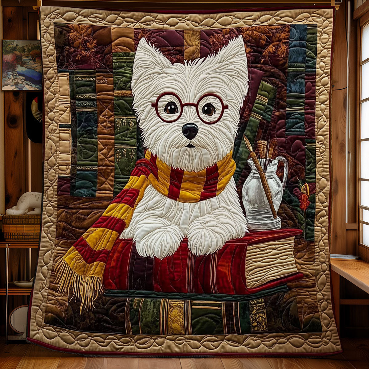 Terrier Little Wizard WY0801066CL Quilt