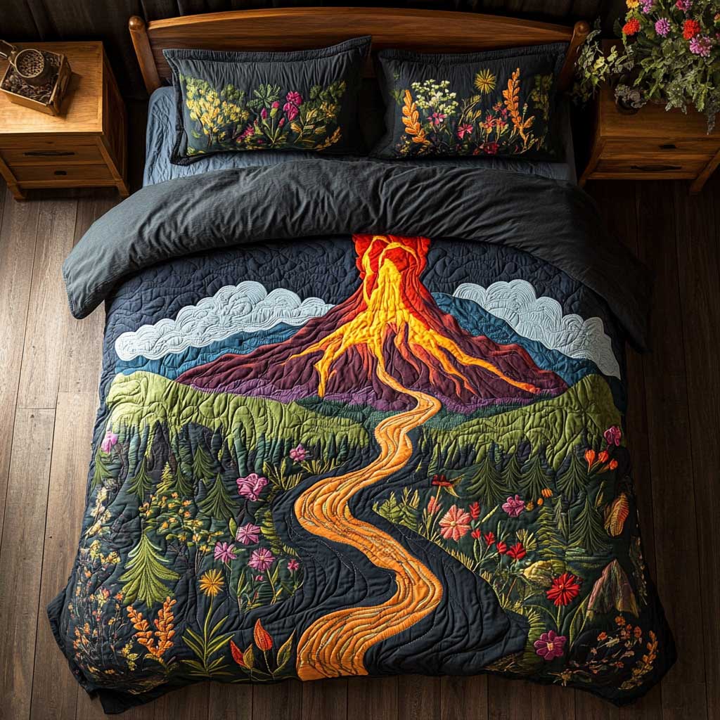 Volcanic Eruption CQ1705033CL Duvet Cover Set
