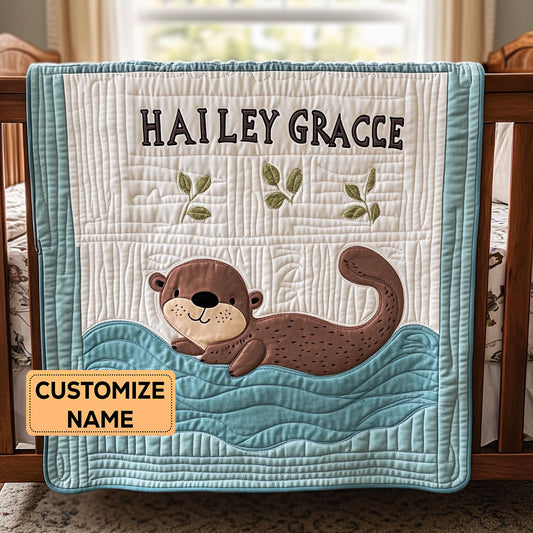 Lazy River Friend CP2807085CL Personalized Baby Quilt