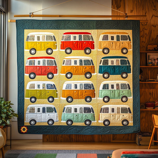 Vintage Camper Van WJ1012035CL Quilt