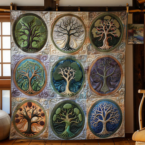 Circle Of Tree Of Life WN0601025CL Quilt