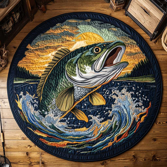 Wild Bass WN2103053CL Quilted Round Mat
