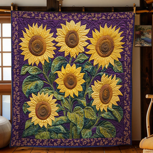 Autumn Sunflower WN1703069CL Quilt