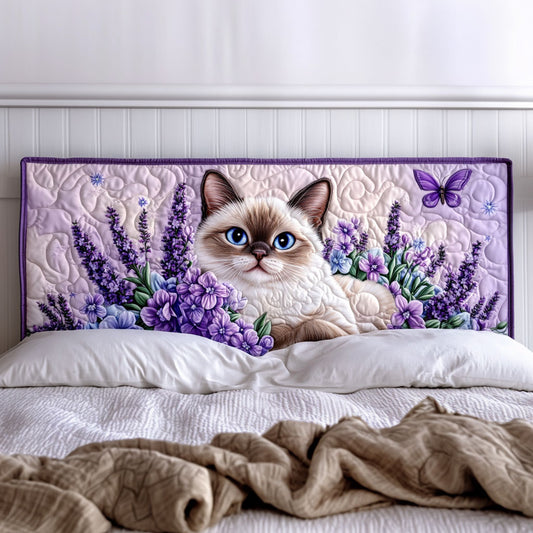 Sweet Lavender Siamese KL2312031CL Quilted Headboard Slipcover