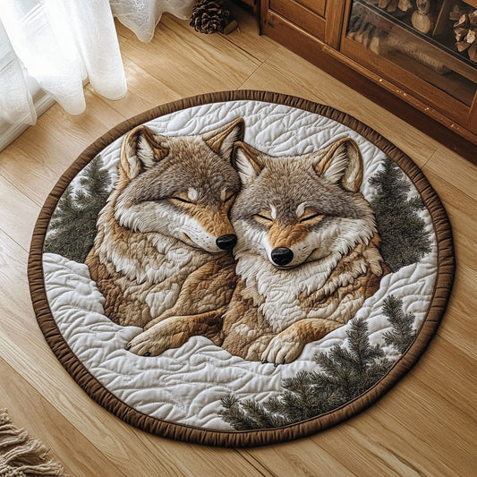 Warm In Snow CP2805023CL Quilted Round Mat