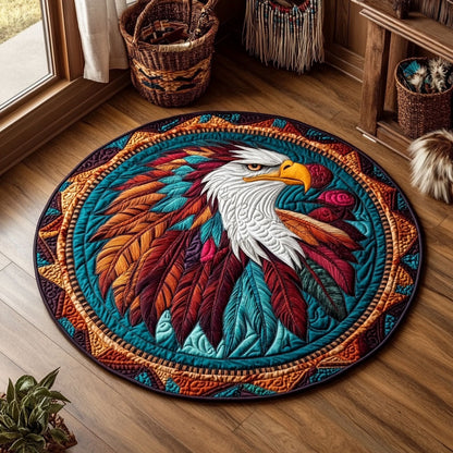 Aboriginal Eagle WY2504001CL Quilted Round Mat