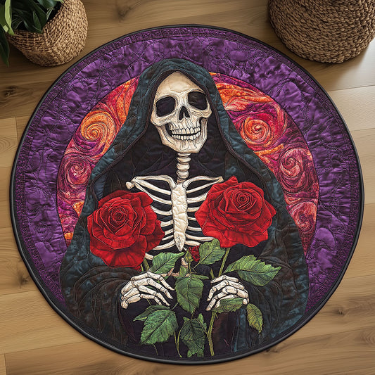 Bone Blossom Enigma WP2304003CL Quilted Round Mat