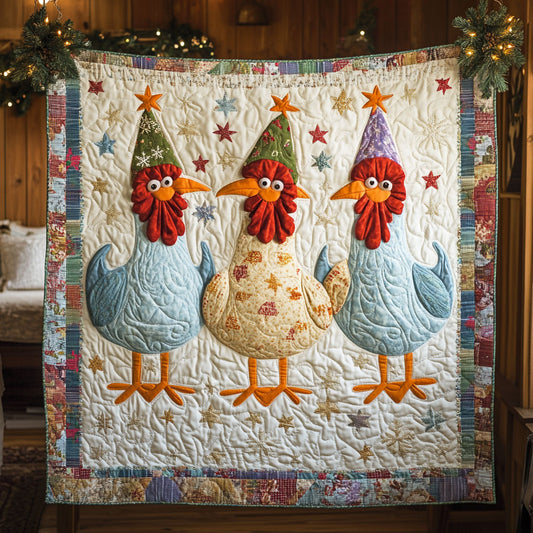 Cheerful Chicken CW0810055CL Quilt