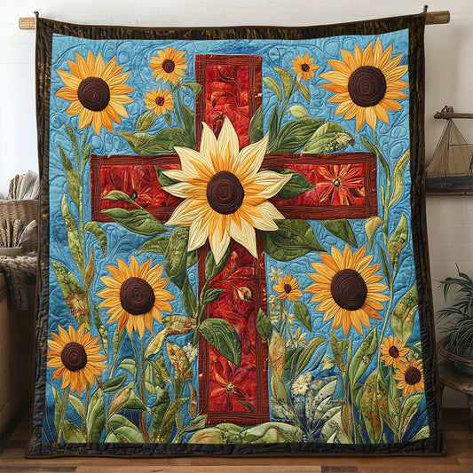 Sunflower Cross WP1505049CL Quilt