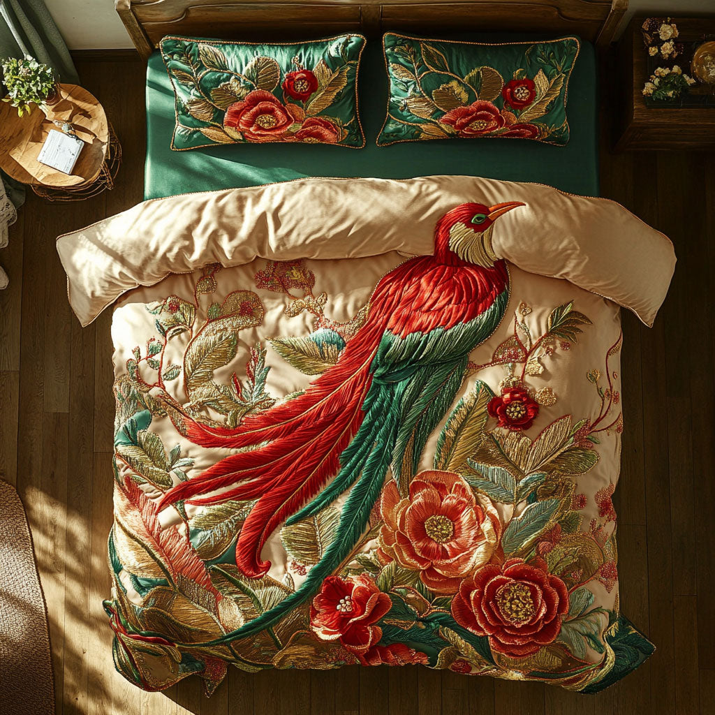 Golden Glow Birdsong CW2509046CL Duvet Cover Set