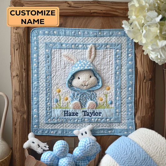 Cozy Bunny Patch WN1807021CL Personalized Baby Quilt
