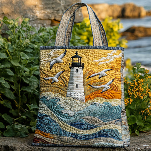 Sea Breeze Lighthouse WN3009045CL Quilted Tote Bag