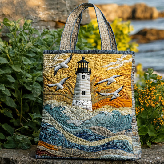 Sea Breeze Lighthouse WN3009045CL Quilted Tote Bag