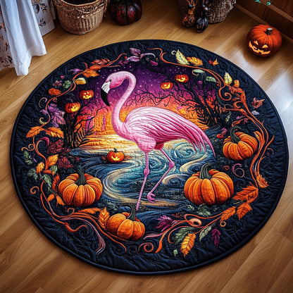 Pink Harvest WY1107021CL Quilted Round Mat