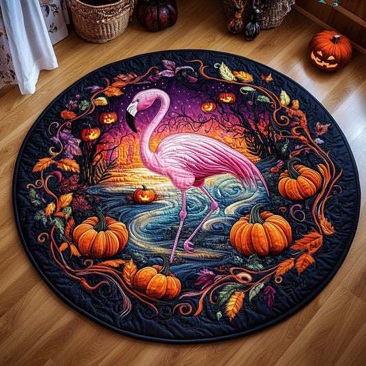 Pink Harvest WY1107021CL Quilted Round Mat