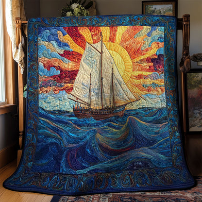 Stormy Sailboat WN0602006CL Quilt