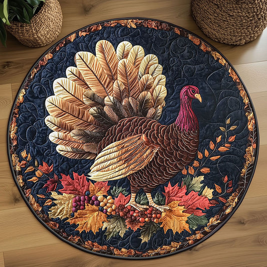 Turkey Grove Glory WN0708109CL Quilted Round Mat