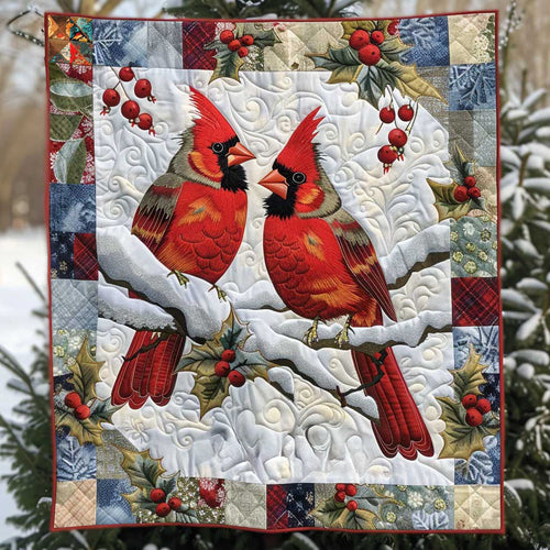 Cardinal Snowflakes WN1810008CL Quilt