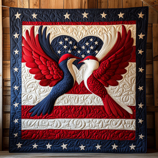 Patriotic Hummingbird CW0506039CL Quilt