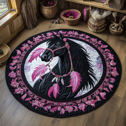 Black Horse WY1006003CL Quilted Round Mat