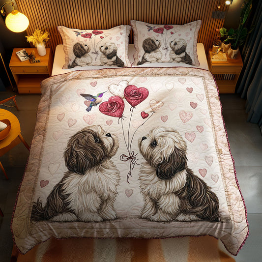 Romantic Shih Tzu WN2412047CL Duvet Cover Set