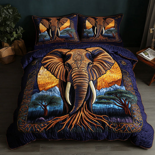 Elephant Spirit Tree WN1010036CL Duvet Cover Set