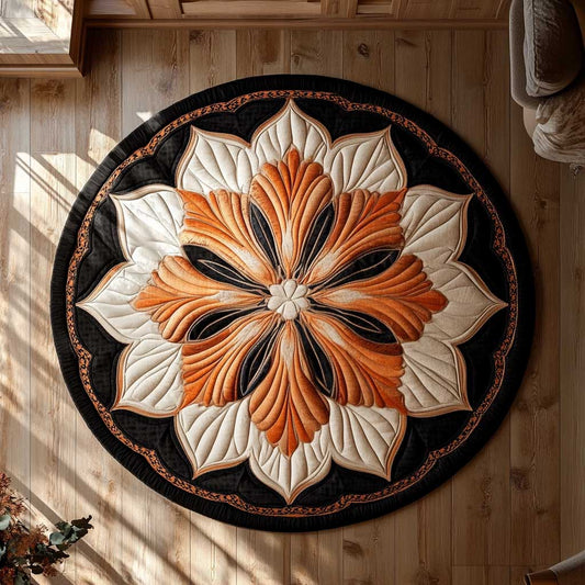 Chic Flower WN2804010CL Quilted Round Mat
