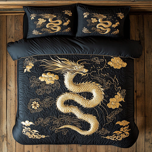 Imperial Gold Dragon WY1308066CL Duvet Cover Set