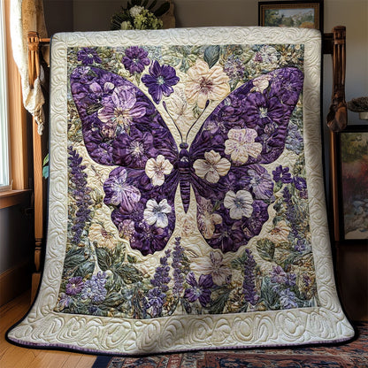 Purple Garden Butterfly WN3012009CL Quilt