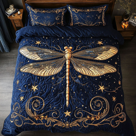 Mystic Dragonfly In Night WY1902029CL Duvet Cover Set