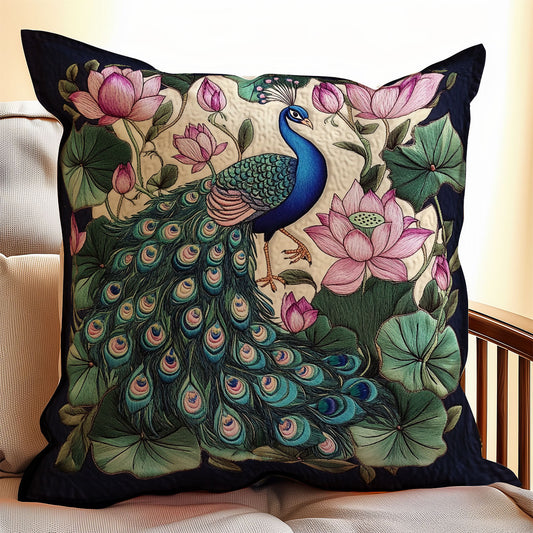 Peacock Lotus WX2201133CL Quilt Pillow Case